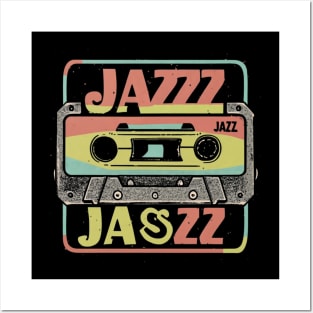 cassette Tape jazz retro Posters and Art